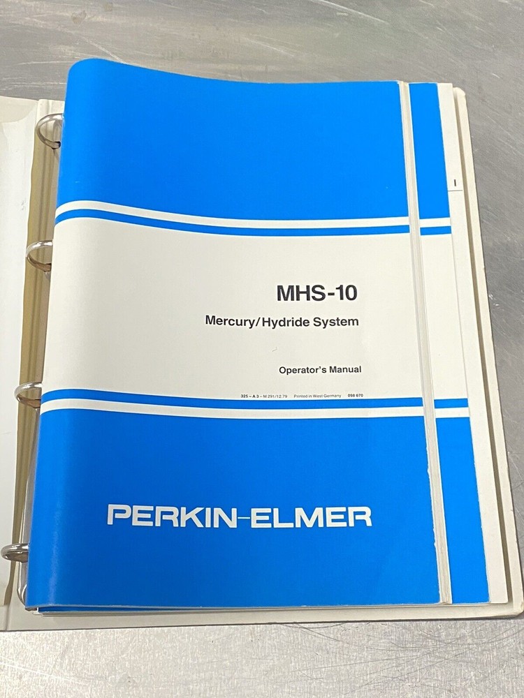 Perkin Elmer PE HS-6 Head Space Sampler - Users Guide / Manual