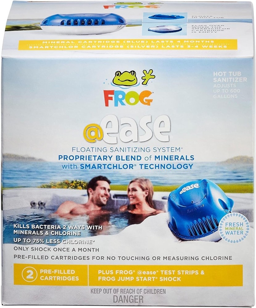 FROG @Ease Floating Sanitizing System + Replacement SmartChlor Cartridge 3-Pack