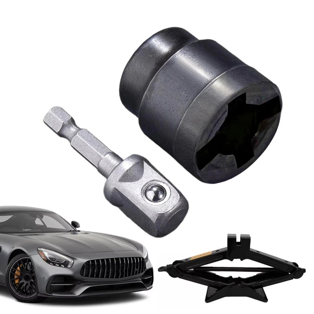 Car Jack Adapter Socket Converter for Scissor Jack Heavy Duty Tool