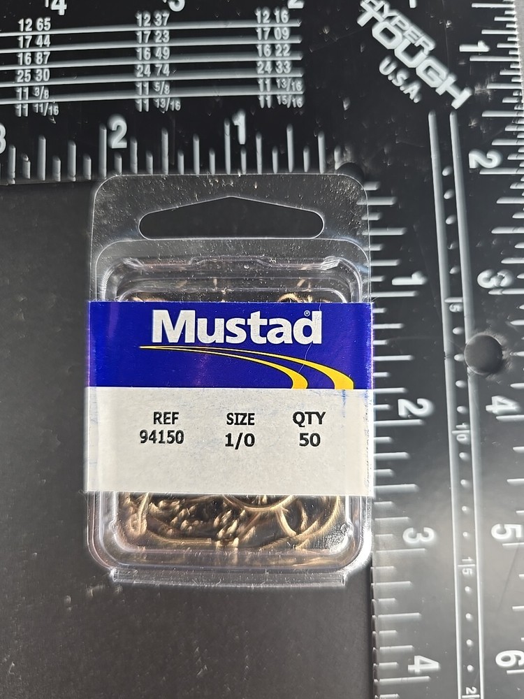 Mustad 94150 1/0 50ct Hooks