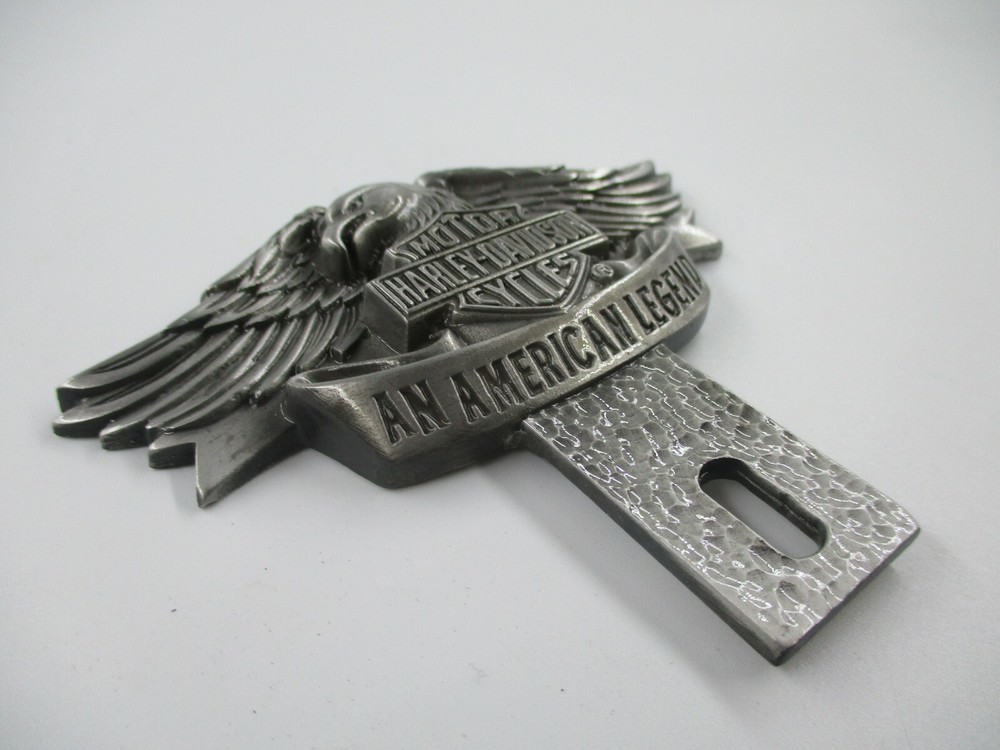 vintage harly eagle an american legend license plate topper