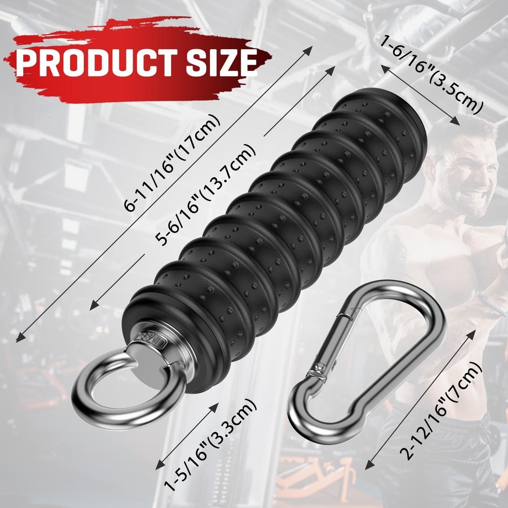 LAT Pulldown Bar Attachments for Pulley Cable Machine Single D Handle Tricep Pre