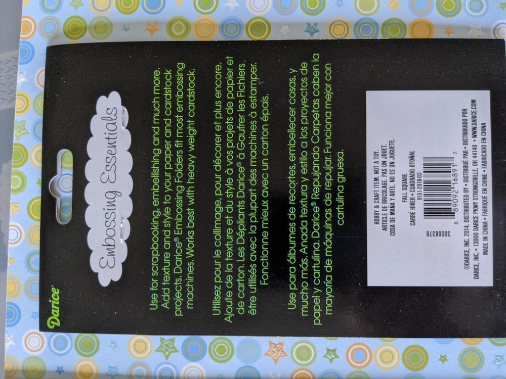 Darice Embossing Essentials Fall Square