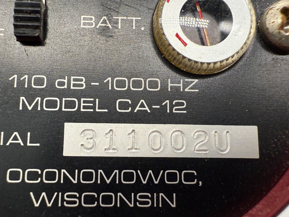 QUEST ELECTRONICS CA-12 SOUND CALIBRATOR Untested PARTS