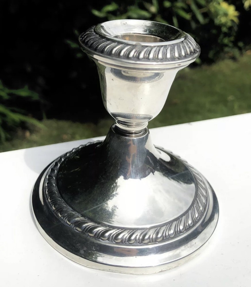 Gorham American Sterling Silver Hallmarked Ornate Candle Stick