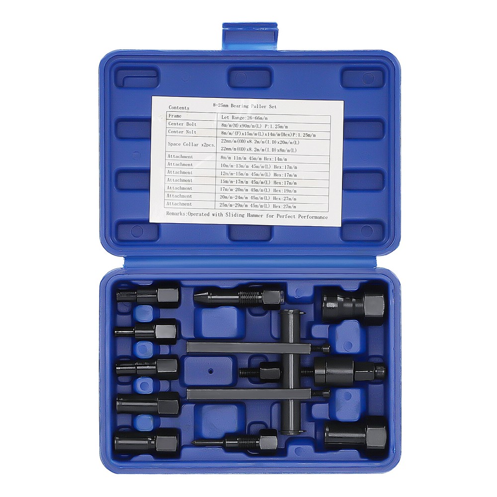 8mm-25mm Internal Bearing Puller Removal Tool Set For Motorcycle Inner 10PCS
