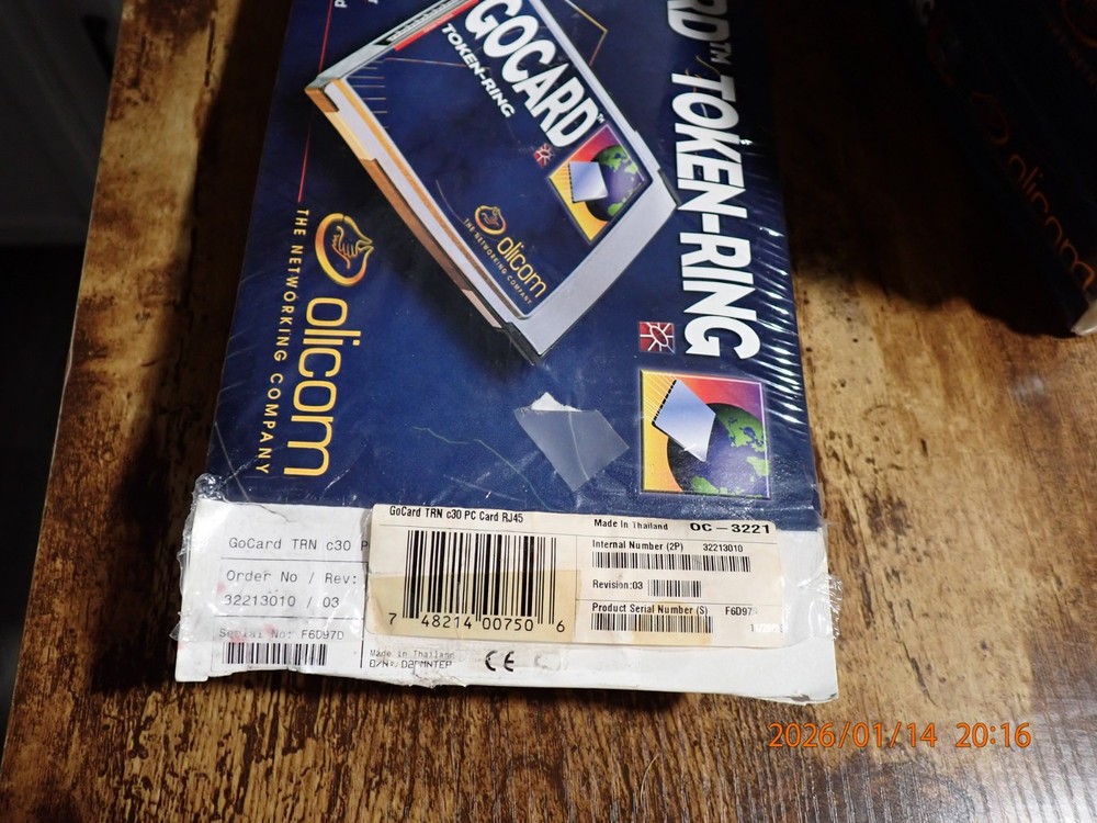 Olicom 770001020 OC-3221 Token Ring GoCard - Open Box