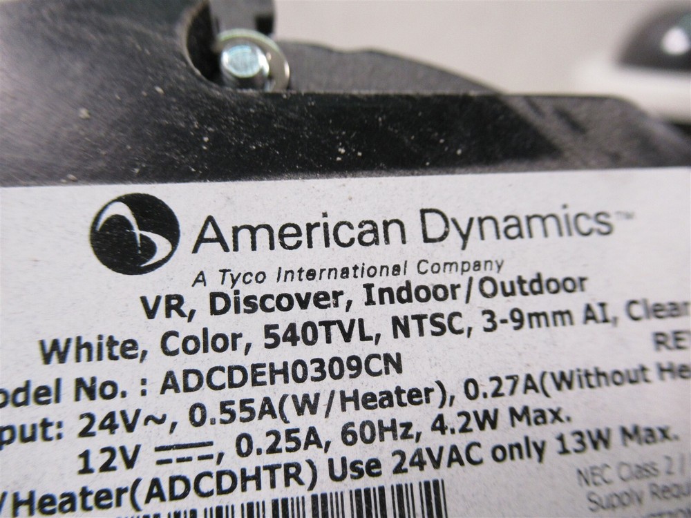 6 American Dynamics ADCDEH0309CN Color High Resolution Dome Security Cameras