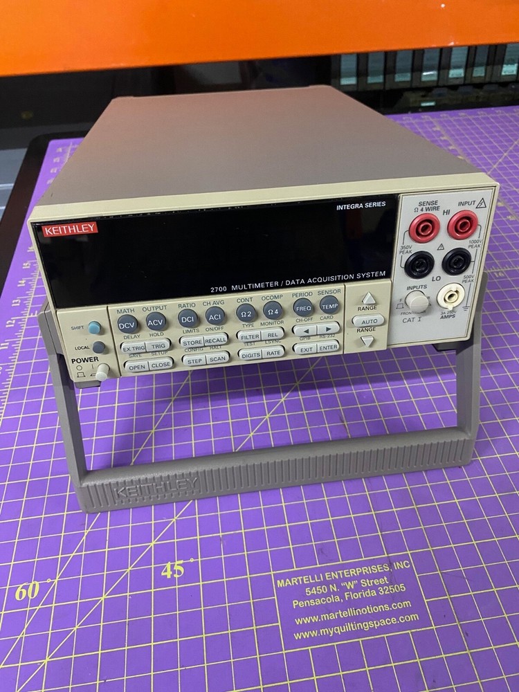 KEITHLEY 2700 MULTIMETER DATA ACQUISITION SYSTEM WITH 7700 MULTIPLEX MODULE