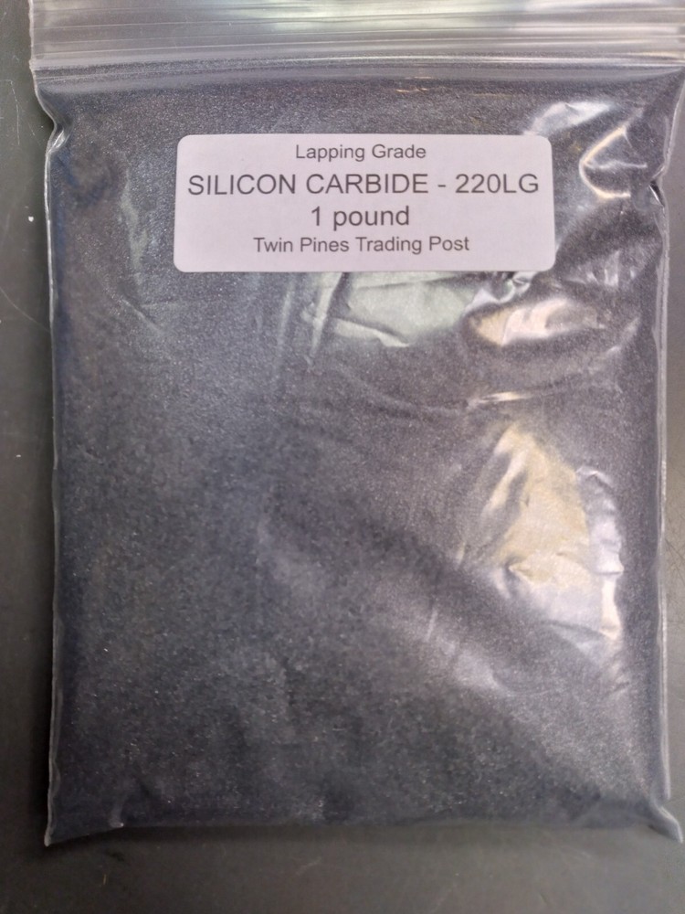 Silicon Carbide Abrasive 220 Grit Lapping Grade - 1 Pound