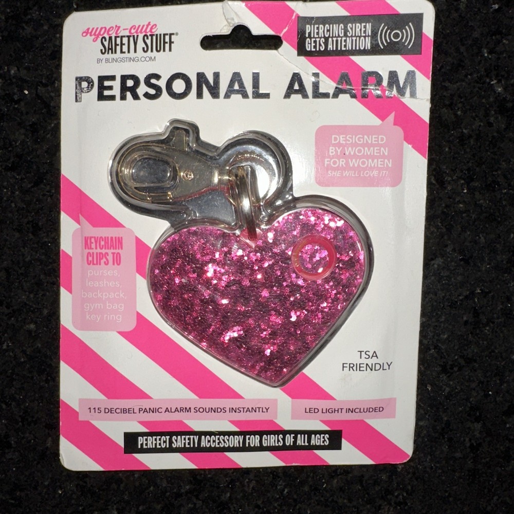 1 PC SAFETY STUFF SUPER-CUTE KEY CLIPS PERSONAL ALARM (NEW)