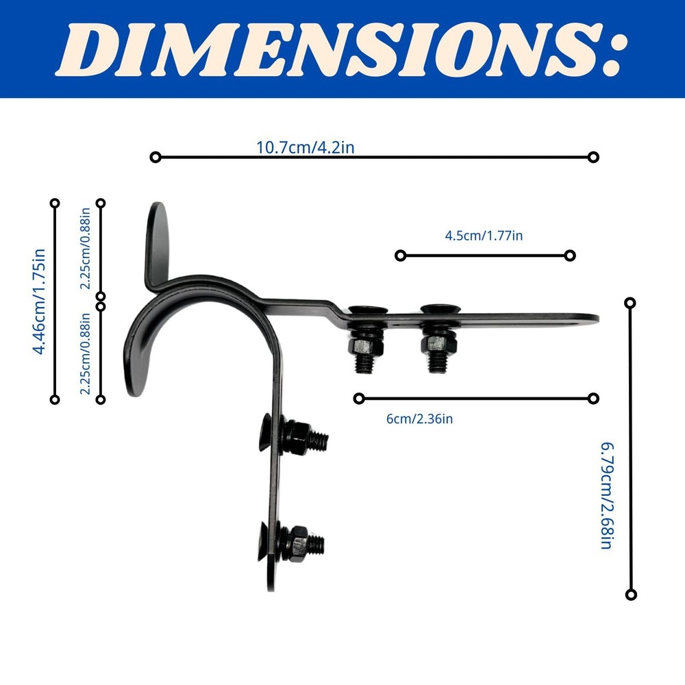 Mailbox Latch and Handle Kit, Thickened Replacement Set Black