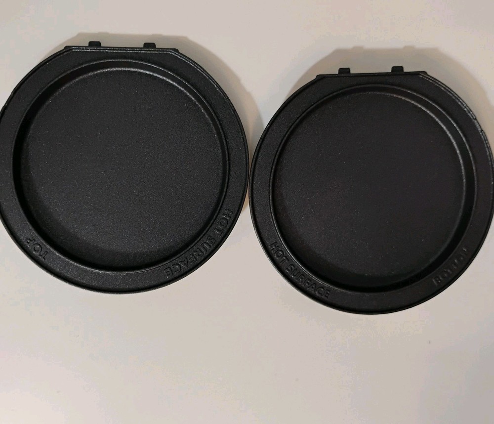 Dash MultiMaker Mini Maker Replacement Flat Griddle Plates Top&Bottom Set Great!