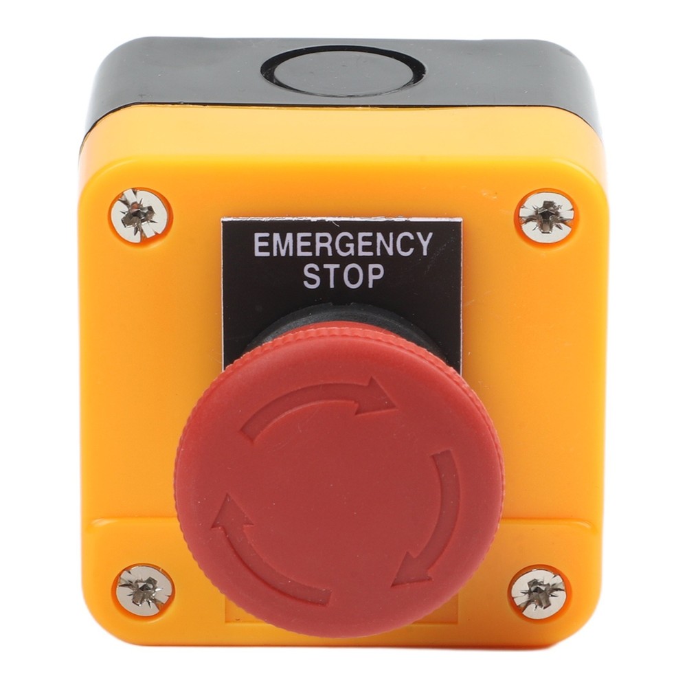 Latching 10A Stop Button Switch 1NC for Automatic Control Circuit Applications