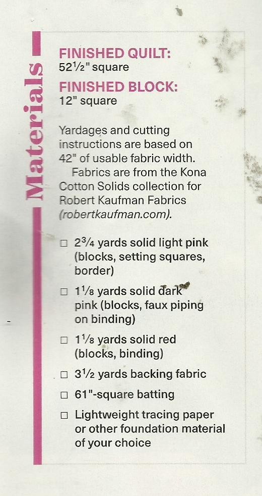 L0551 LOVER'S KNOT WALLHANGING QUILT PATTERN/INSTRUCTIONS