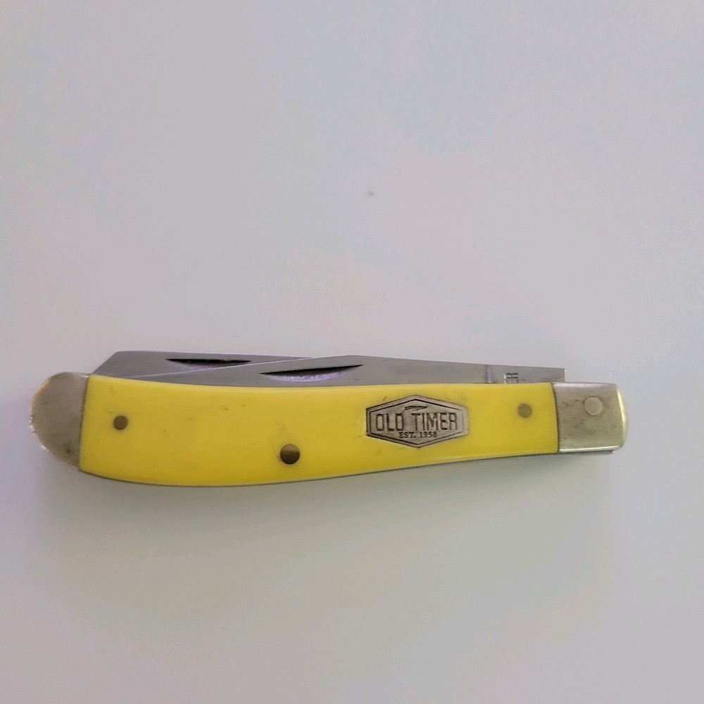 Schrade Old Timer Pocket Knife | Yellow | Model 940TY