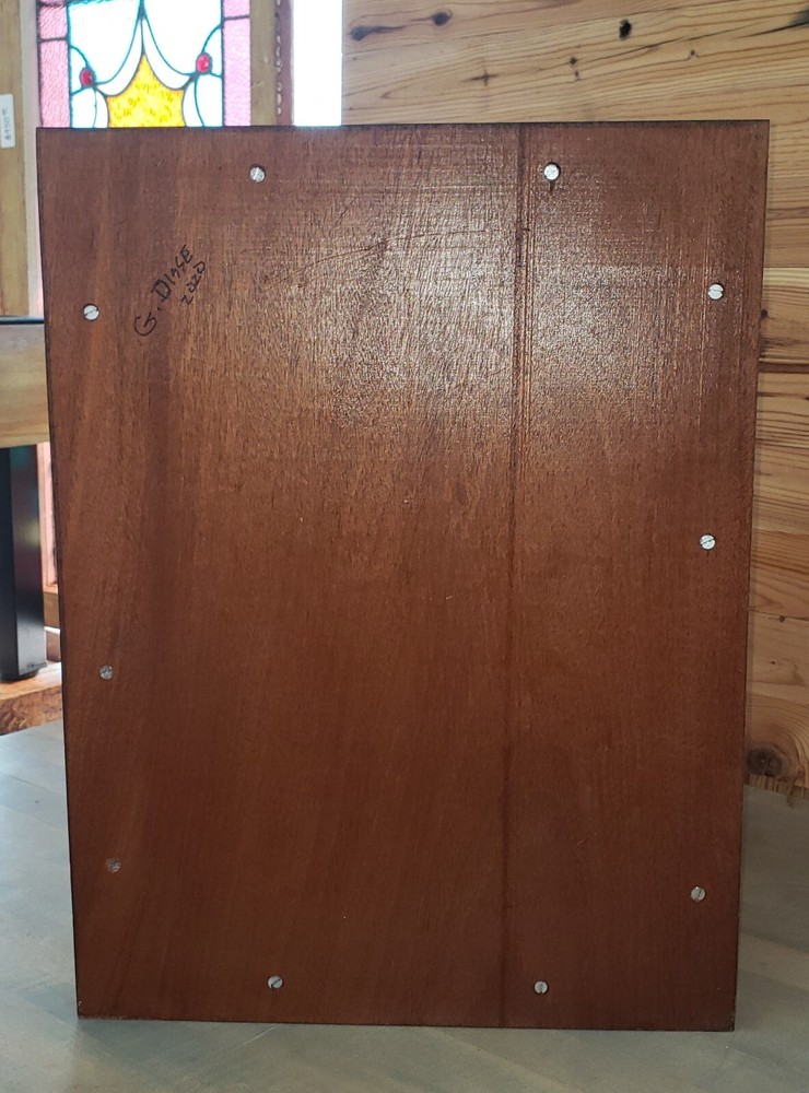 Custom Handcrafted Mahogany Wine Cellarette with Lock & Key