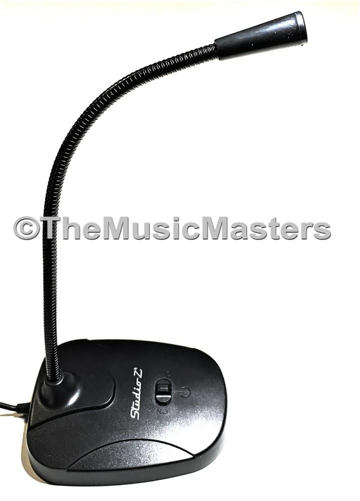 USB Mini Flexible Gooseneck Computer MICROPHONE Video Chat PC Laptop Desk Mic