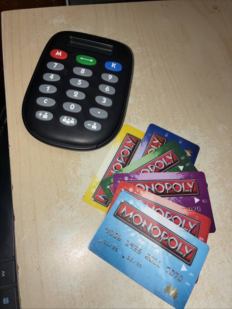 Monopoly Electronic Banking 2011 Unit And Cards Tested Working
