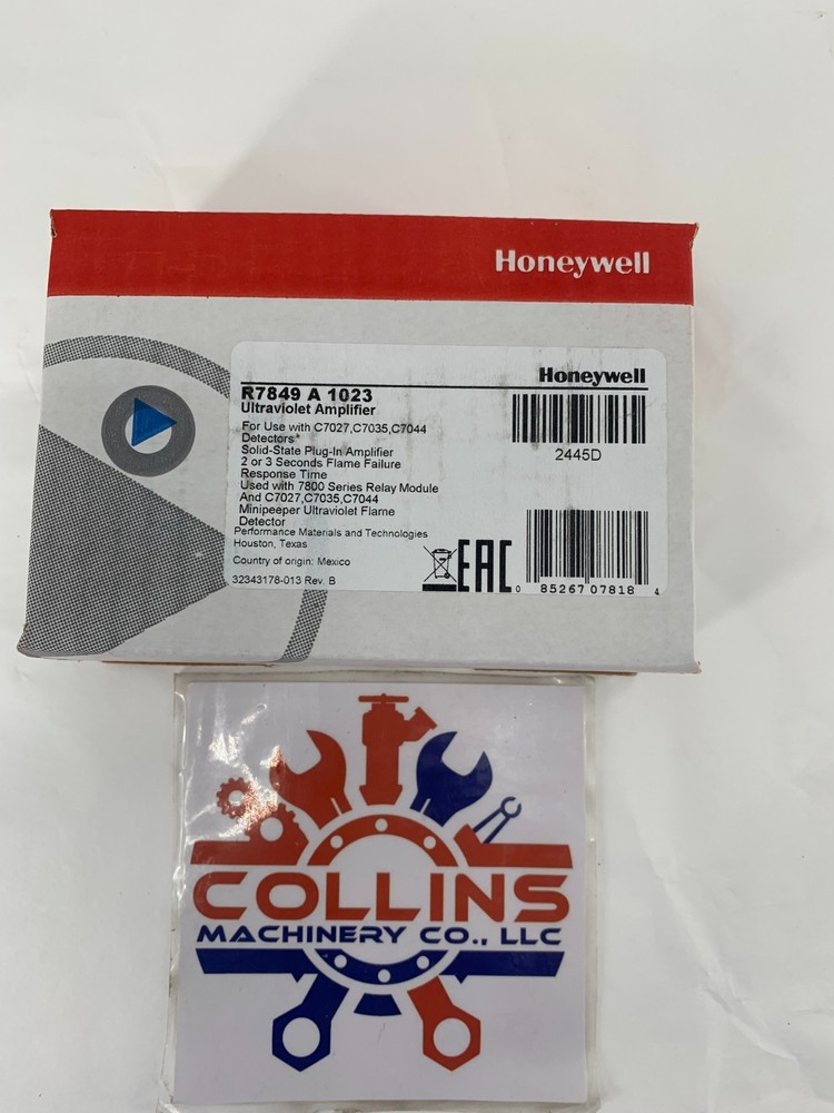 Honeywell R7849A1023 Flame Ultraviolet  Amplifier For 7800 Series Relay Modules