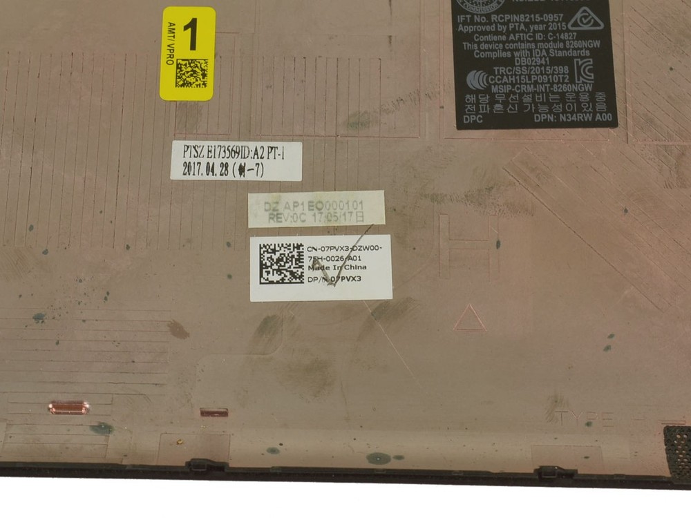 Dell OEM Latitude E5570 Precision 3510 Bottom Access Panel Door Cover 7PVX3