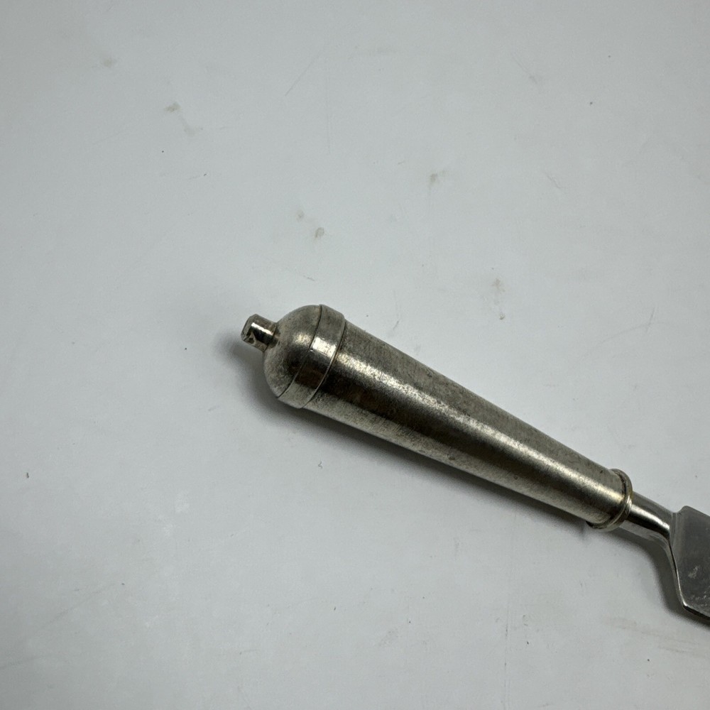 Cheese Knife With Piercing Fork End From India Vintage 7" Serrated
