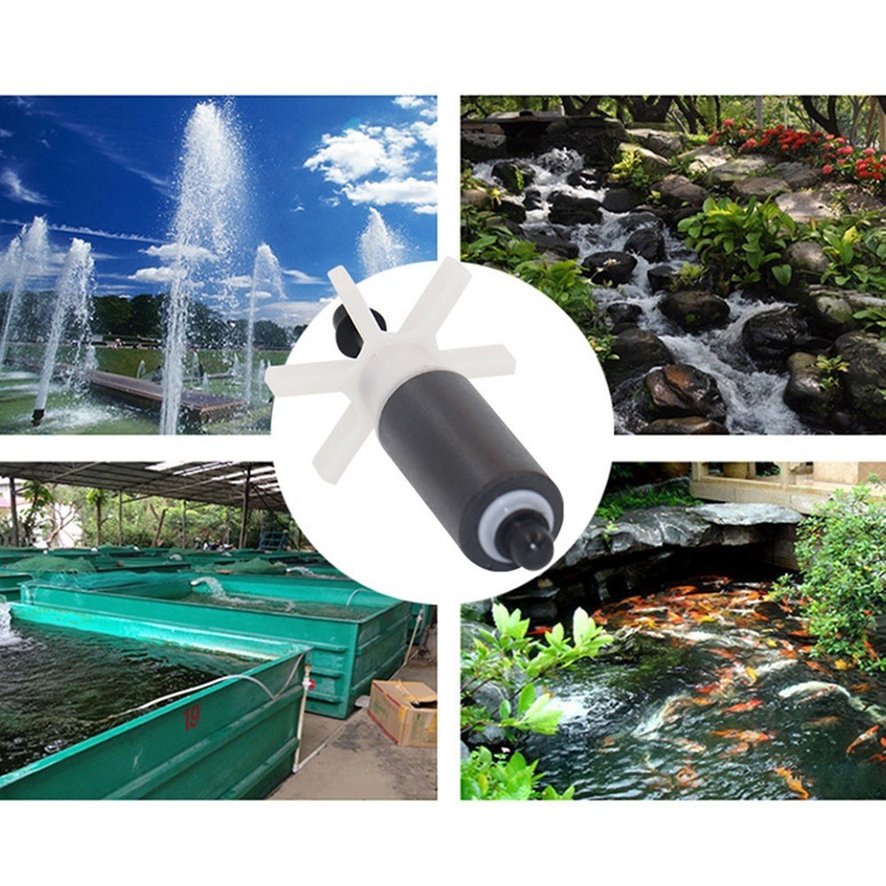 Impeller Rotor Plastic Rubber Tip Swimming Pool Wear-resistant Break-proof