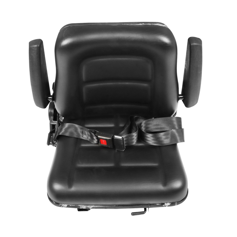 Universal Forklift Tractor Seat Backrest Adjustable w/ Armrest