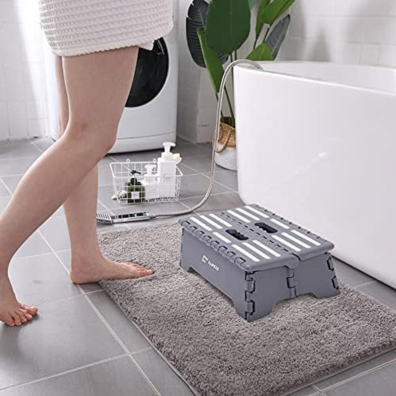 5 Inch Portable Folding Step Stool - Safe & Stable, Foldable Stepping Stool for