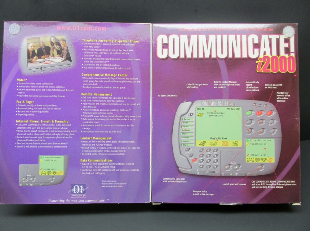 Communicate! i2000, PC CD-ROM, W 95, 98, 2000, NT 4.0, 1999, Never Used