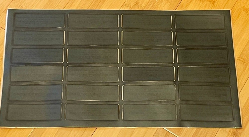 3M Visual Thermal Combat ID Panel Reflective Sheet of 24 4inX1.25in