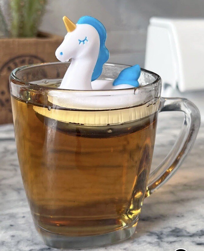 Fred FLOAT-TEA Unicorn Tea Infuser -NEW SEALED- Pool Float Style S.S. Mesh