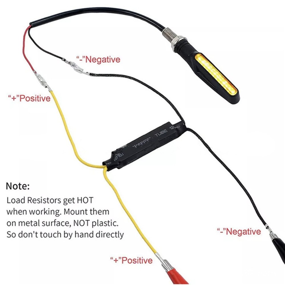 4Pcs LED Load Resistor Decoder Motorcycle Turn Signal Indicator Light LED Load