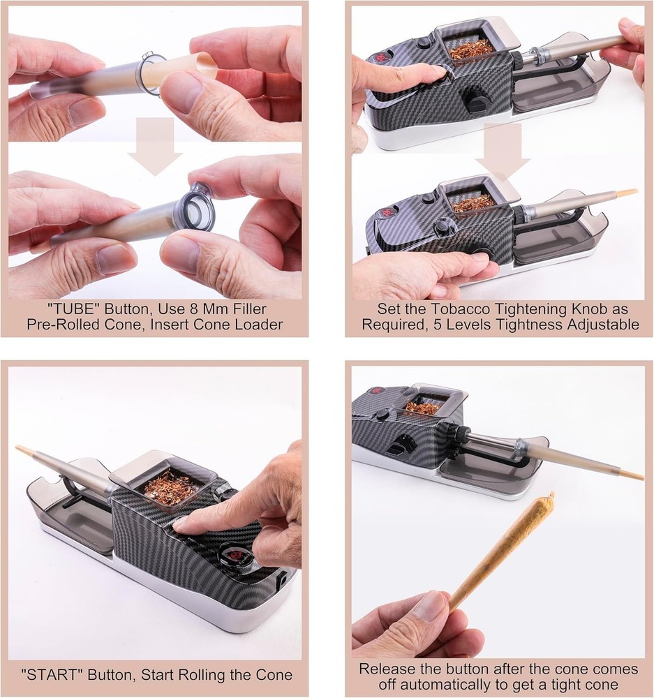 Electric Cones Rolling Machine, Automatic Cigarette Rolling Machine, Pre Roll..