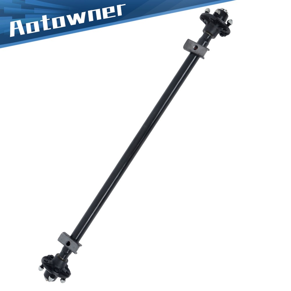 2000 lbs Trailer Axle 5 Lug-4.5" 49" Hub Face 38" Spring Center w/ U Bolt Kits