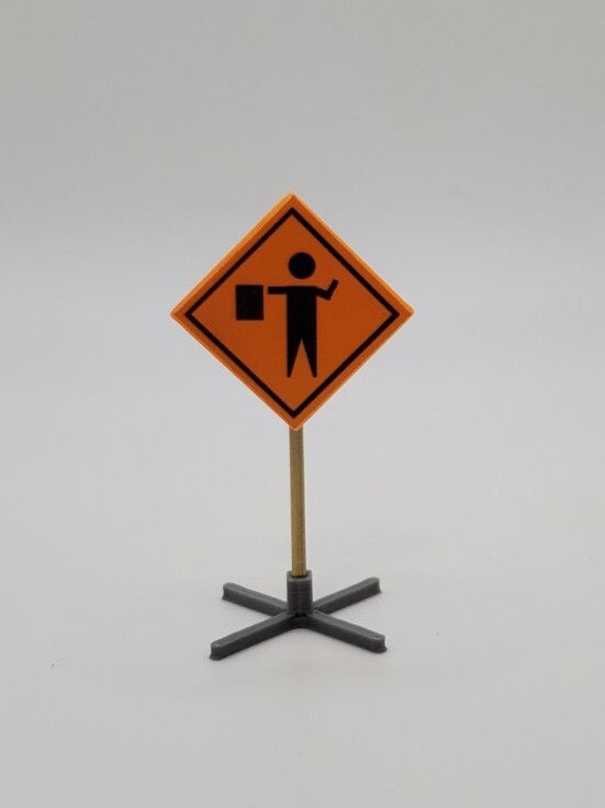 Custom 1/50 Scale Caution Signs Set of 4