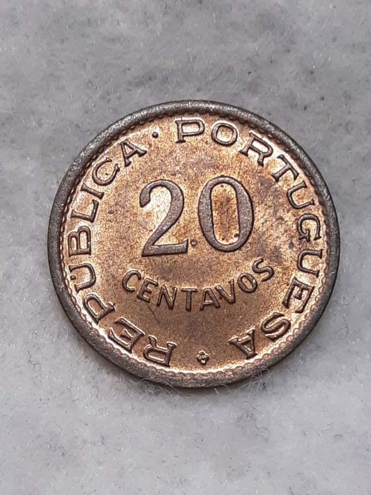 MOZAMBIQUE ~ 1950 ~ 20 CENTAVOS ~ BU RB
