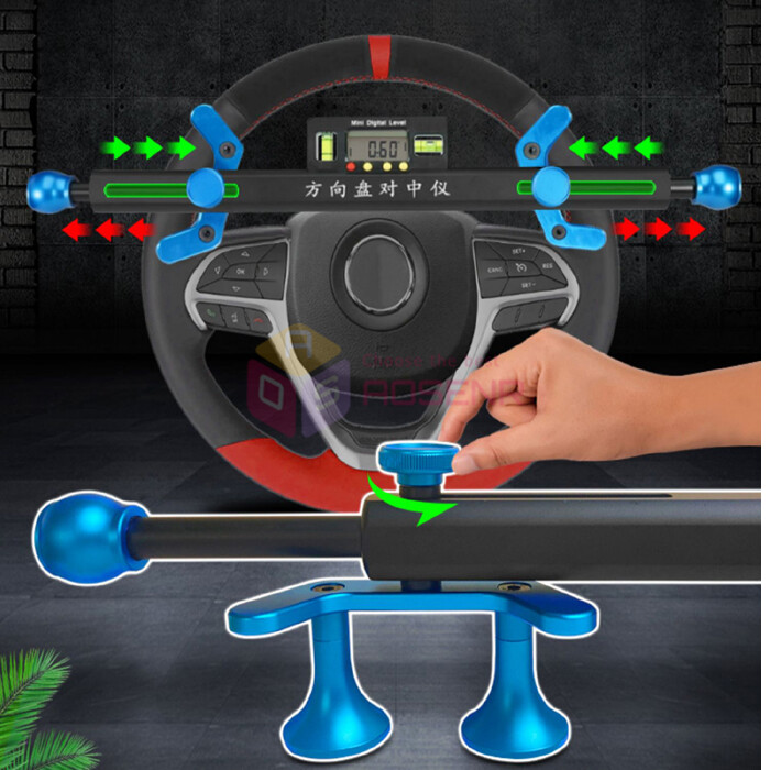 Electronic Adjustable Car Steering Wheel Level Alignment Tool Wheel Aligner