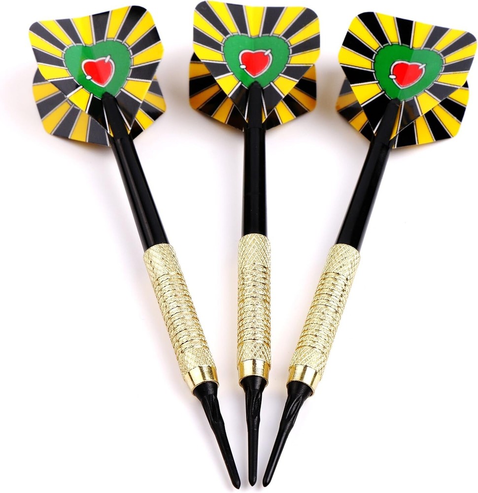 18pcs Soft Tip Darts for Electronic Dartboard Plastic Point Dart, Standard Dart