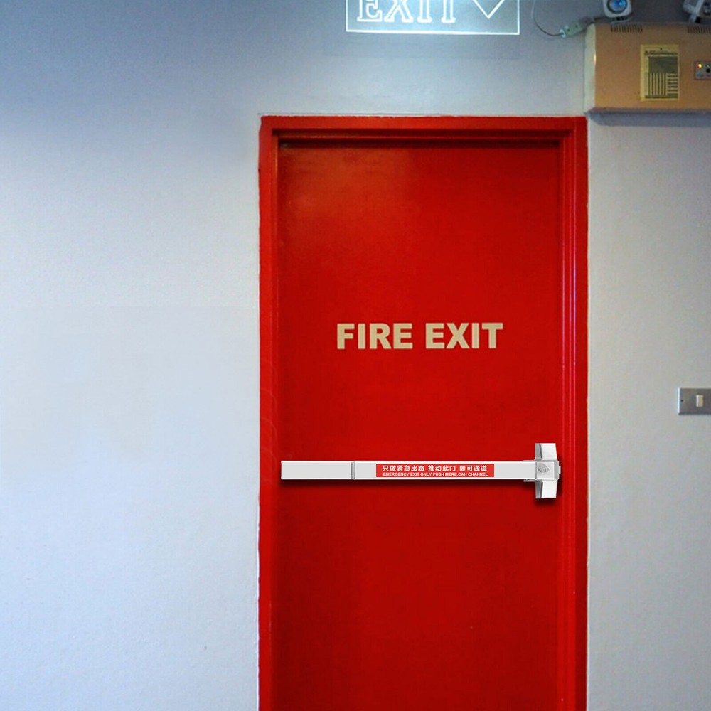 Commercial Door Push Bar Exit Panic Device Lock Emergency Hardware Latches Tool