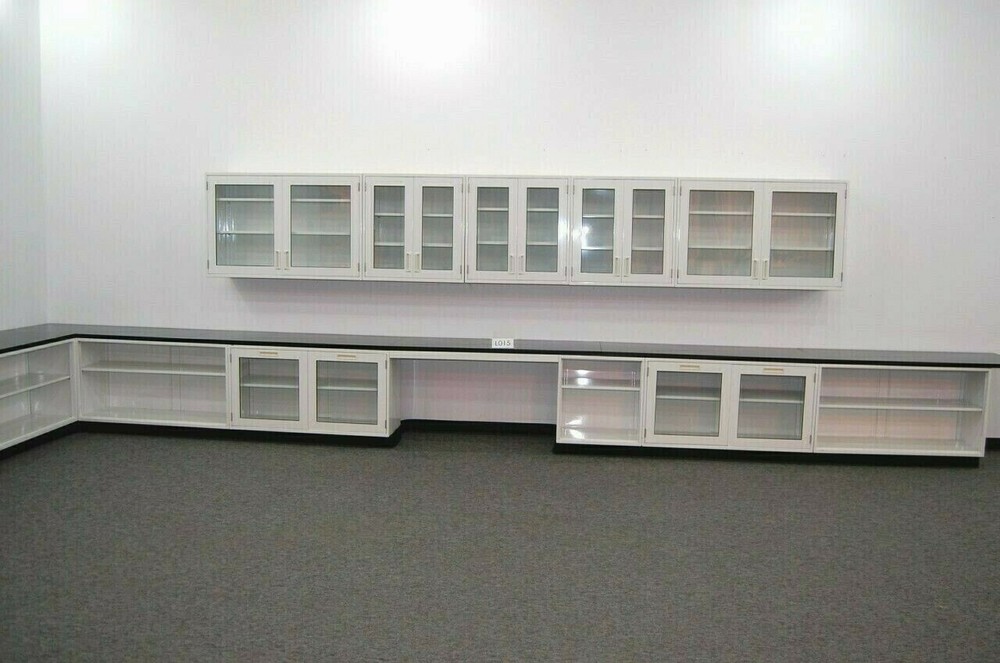 36' BASE & 15' WALL Chemical Resistant CABINET GROUP / CASEWORK / E1-499