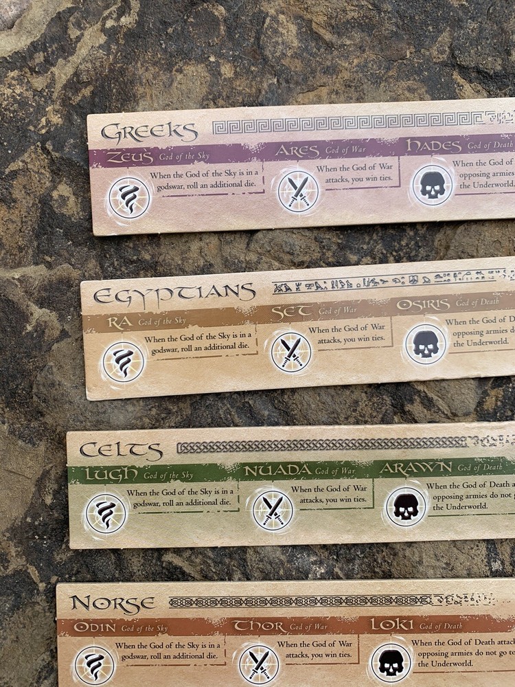 Risk Godspeed Civilization Cards. Rare