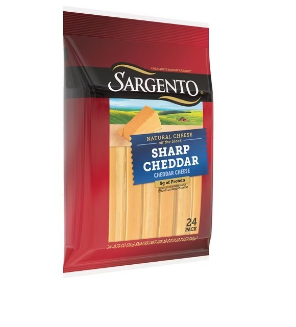 Sargento Natural Sharp Cheddar Cheese Snacks, 24 ct./0.75 oz.