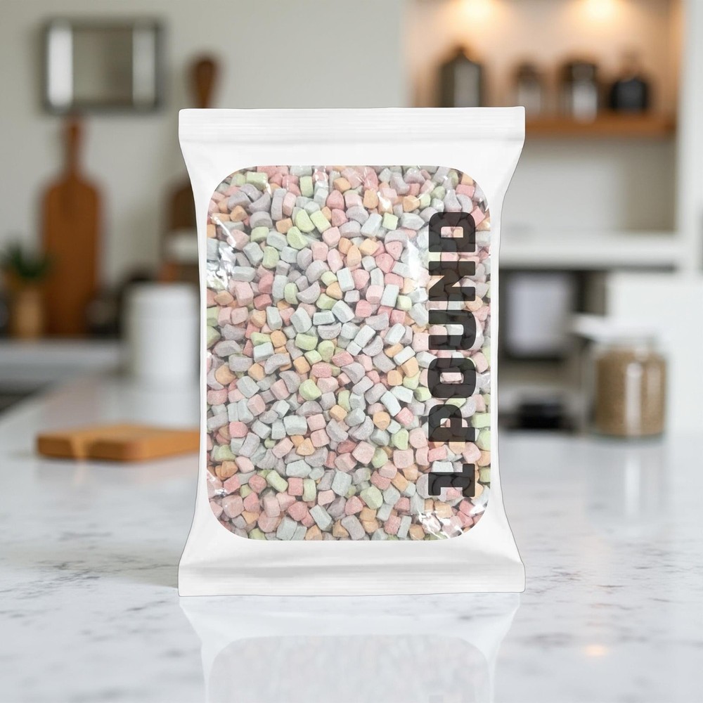 Dehydrated Rainbow Mashmallows Bulk 1 lb. Sealed Bag