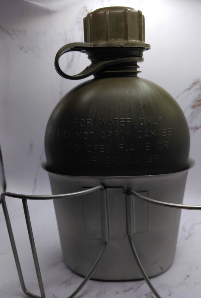 USGI Military 2 Pc 1 Quart CANTEEN SET With Cup