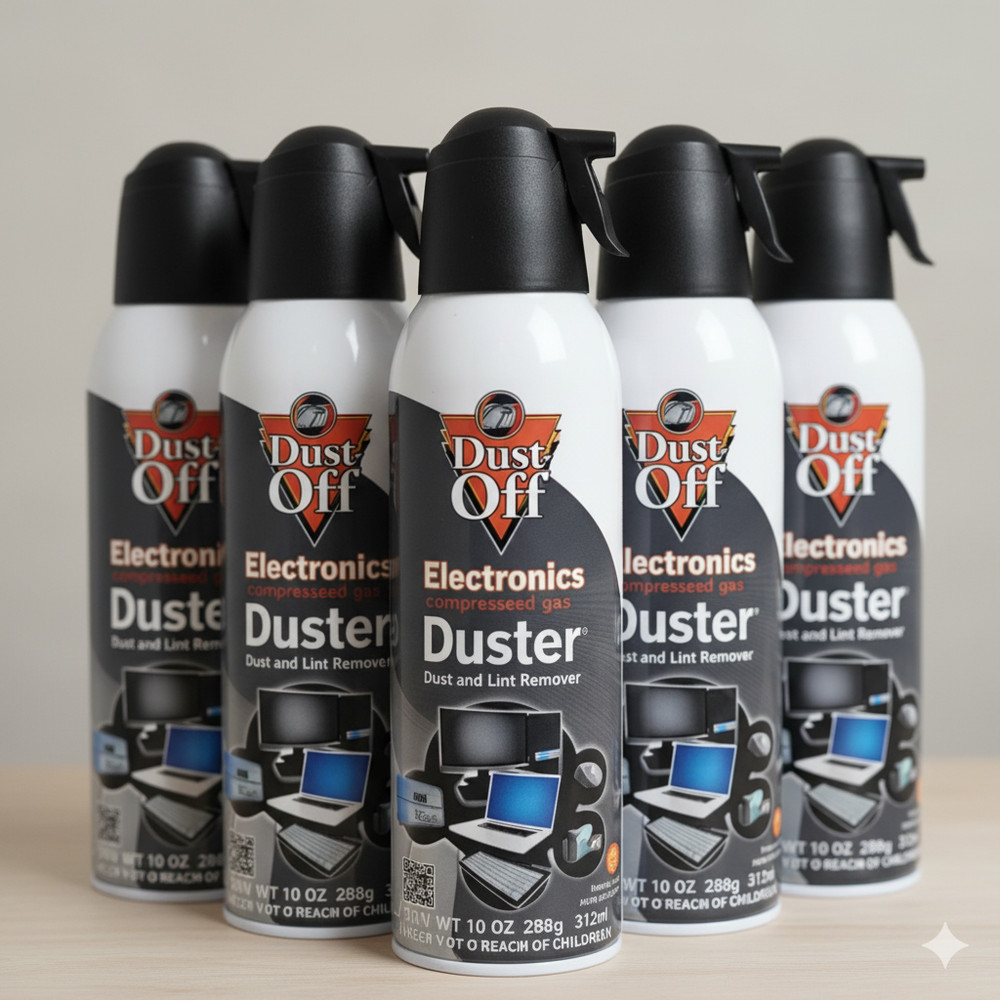 Falcon Dust-Off Electronics Compressed Gas Duster, 10 oz - (5-PACK)