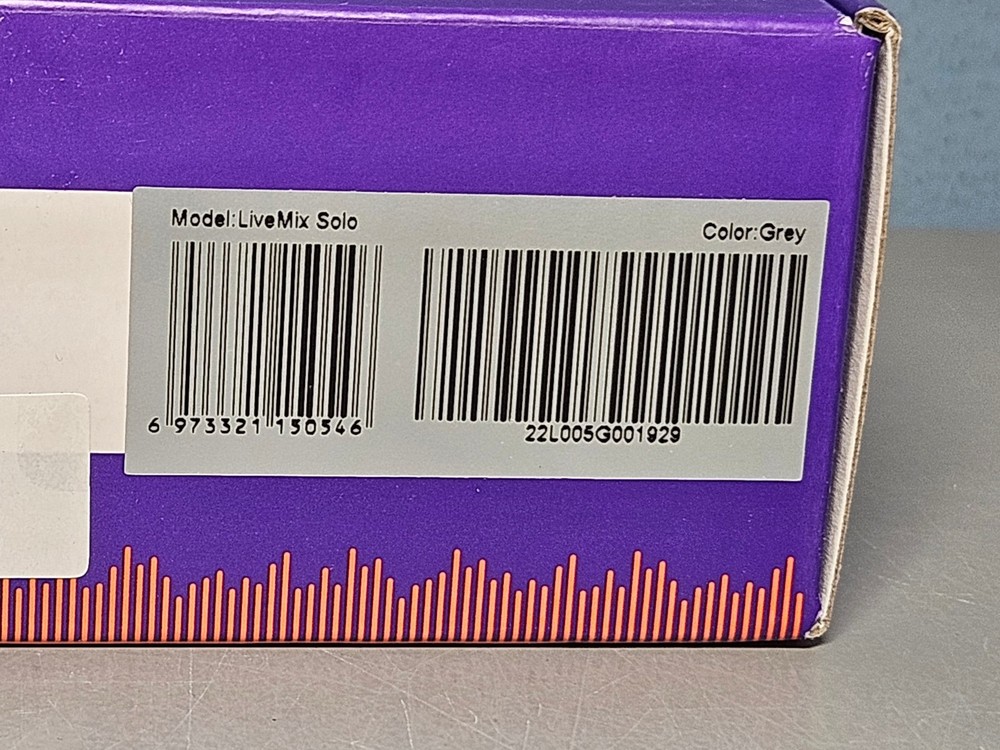 Synido LiveMix Soloo Audio Interface - Audio Recording - Grey - New in Open Box