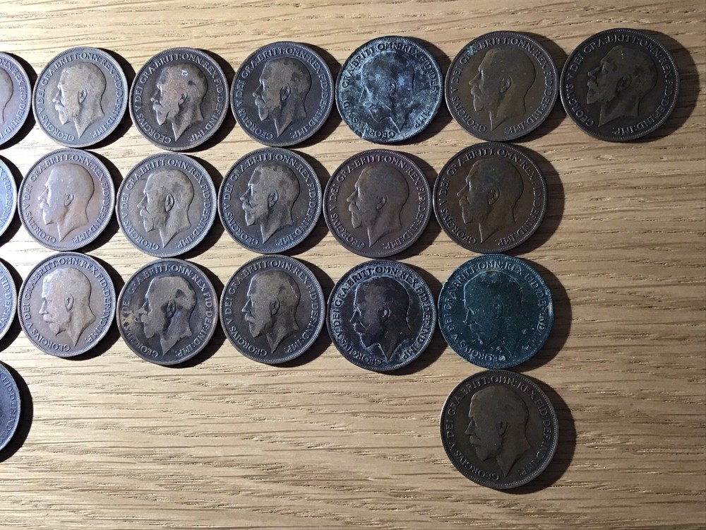 George V Pennies x 29