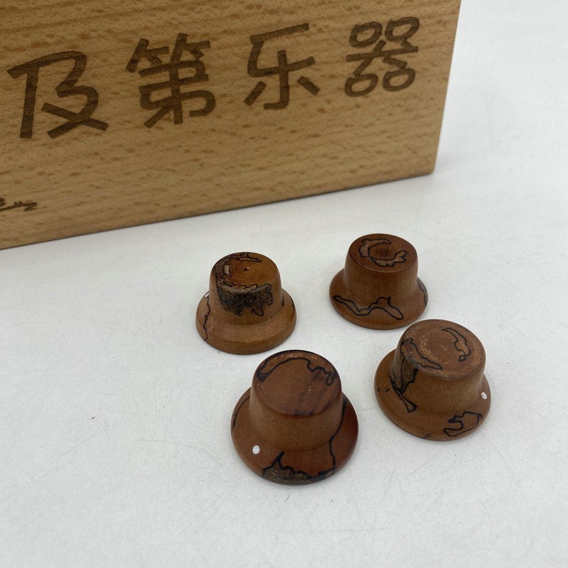 4pcs Burl Wood Guitar Control Knobs Set Fit Epiphone Les Paul LP SG