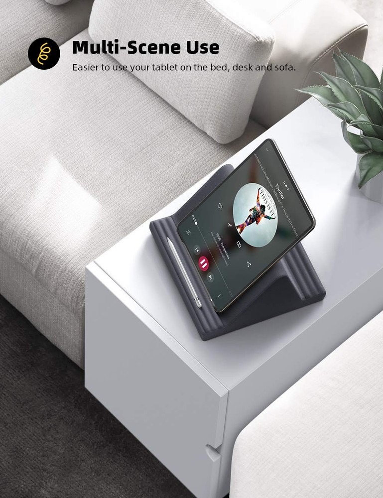 Lamicall Tablet Pillow Stand for Lap - Adjustable Holder Dock for Beds & Sofas